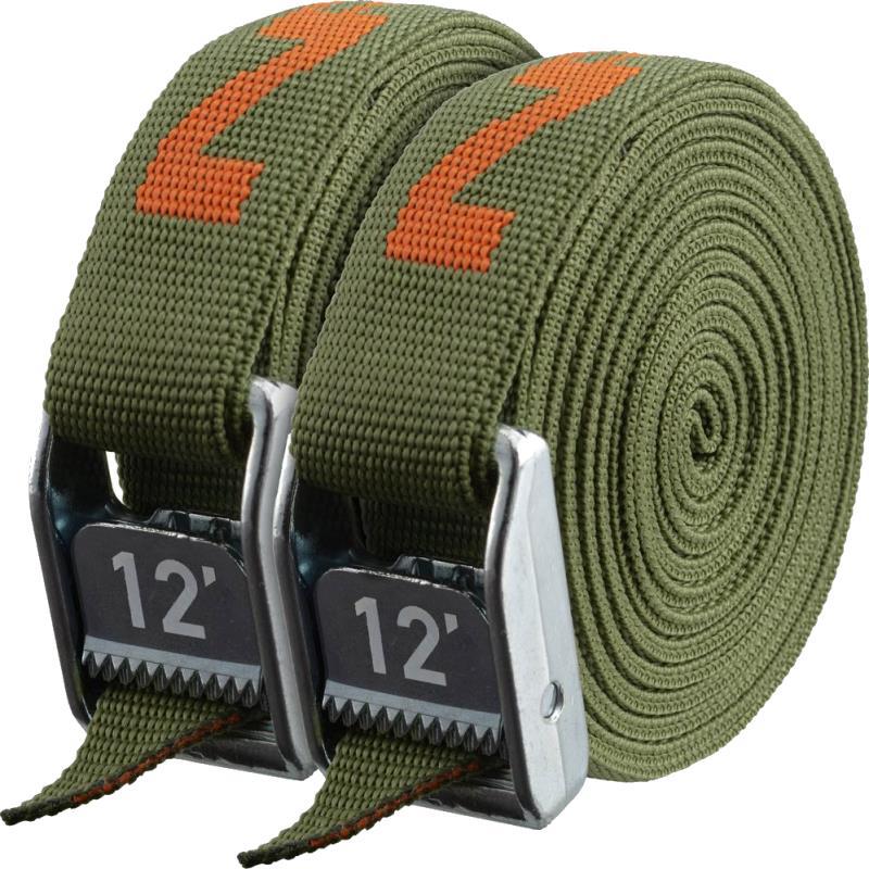 1" HD Tie-Down Straps, 12` - Pair