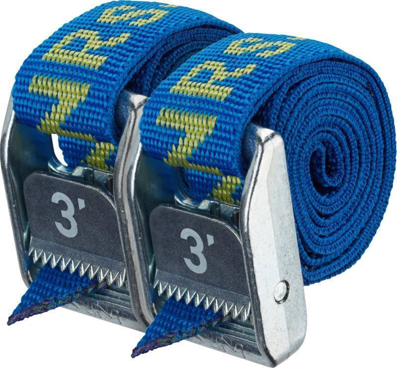 1" HD Tie-Down Straps, 3` - Pair - Image 2