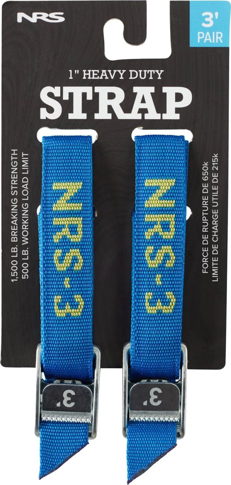 1" HD Tie-Down Straps, 3` - Pair - Image 3