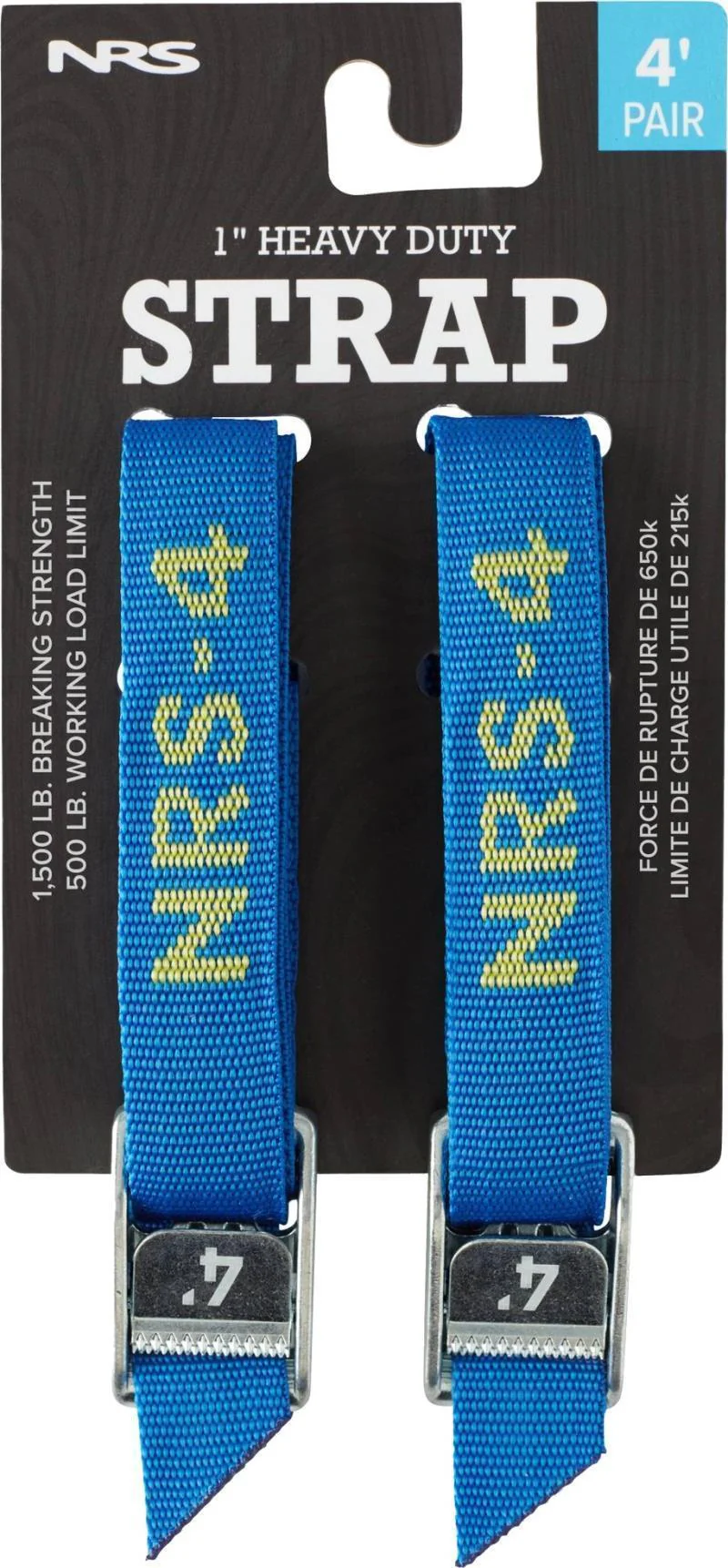1" HD Tie-Down Straps, 4` - Pair - Image 3