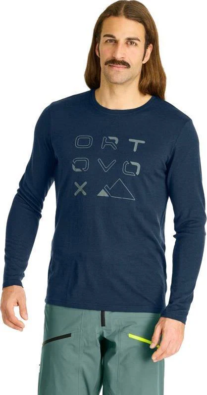 185 Merino Brand Outline LS - Mens - Image 3
