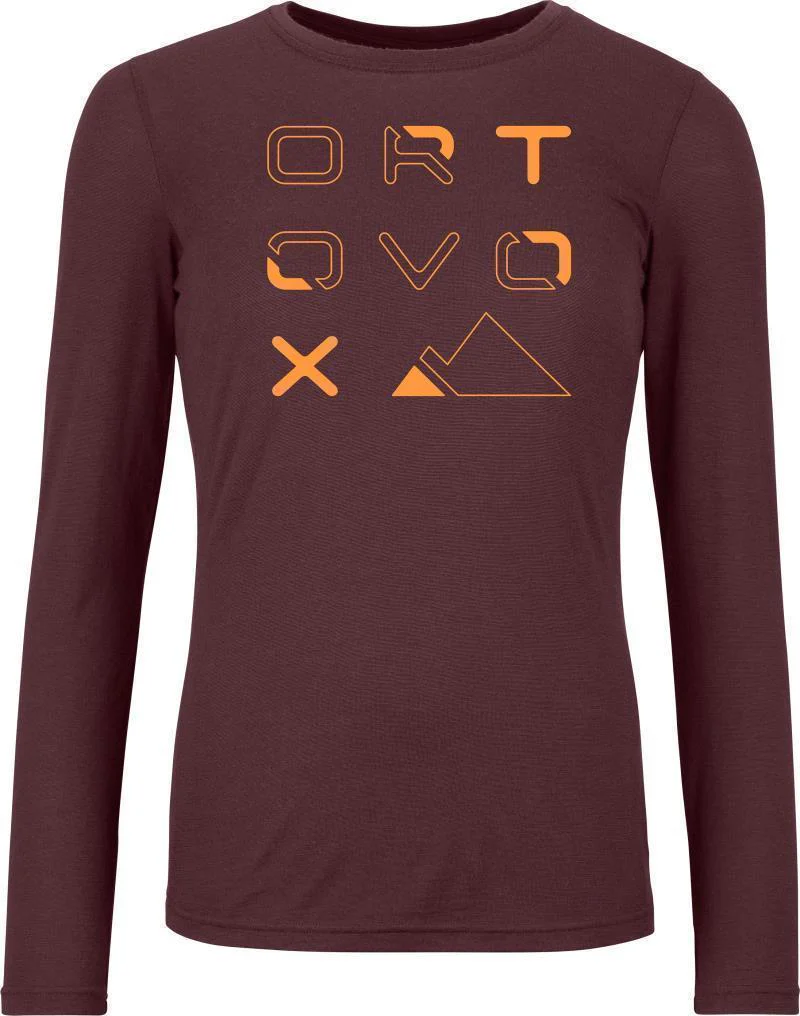 185 Merino Brand Outline LS - Womens