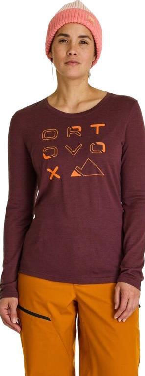185 Merino Brand Outline LS - Womens - Image 3