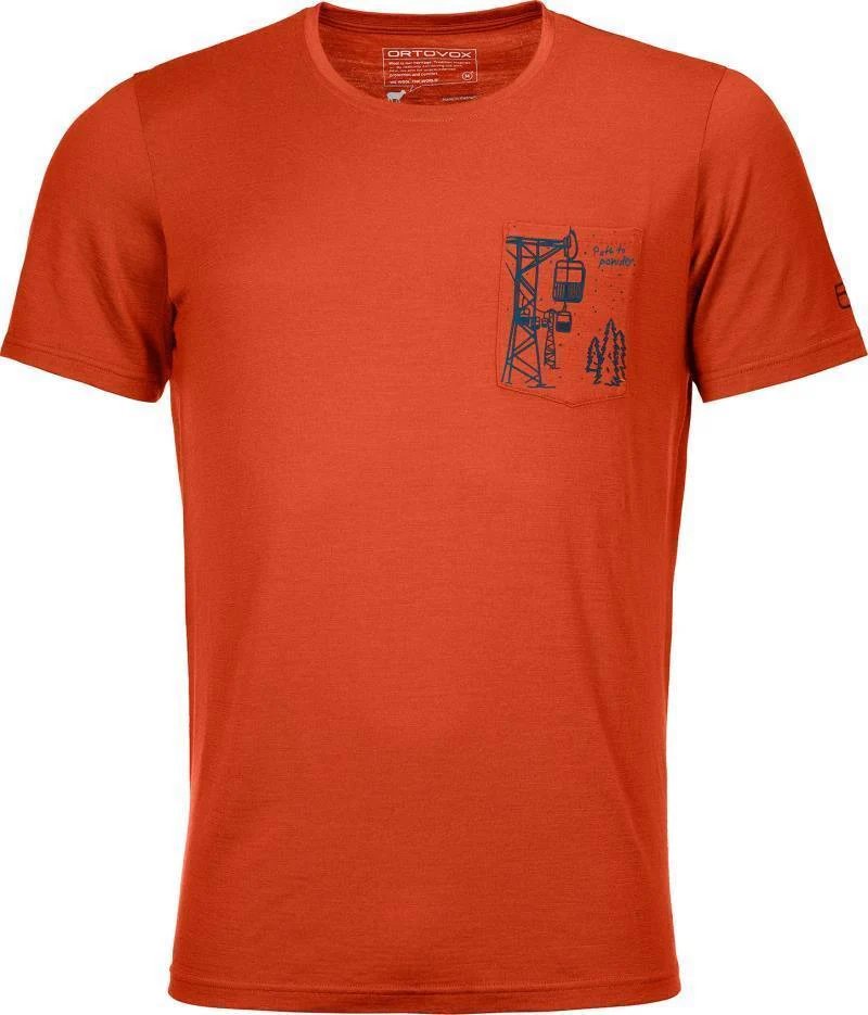 185 Merino Way To Powder T-Shirt - Mens - Image 3