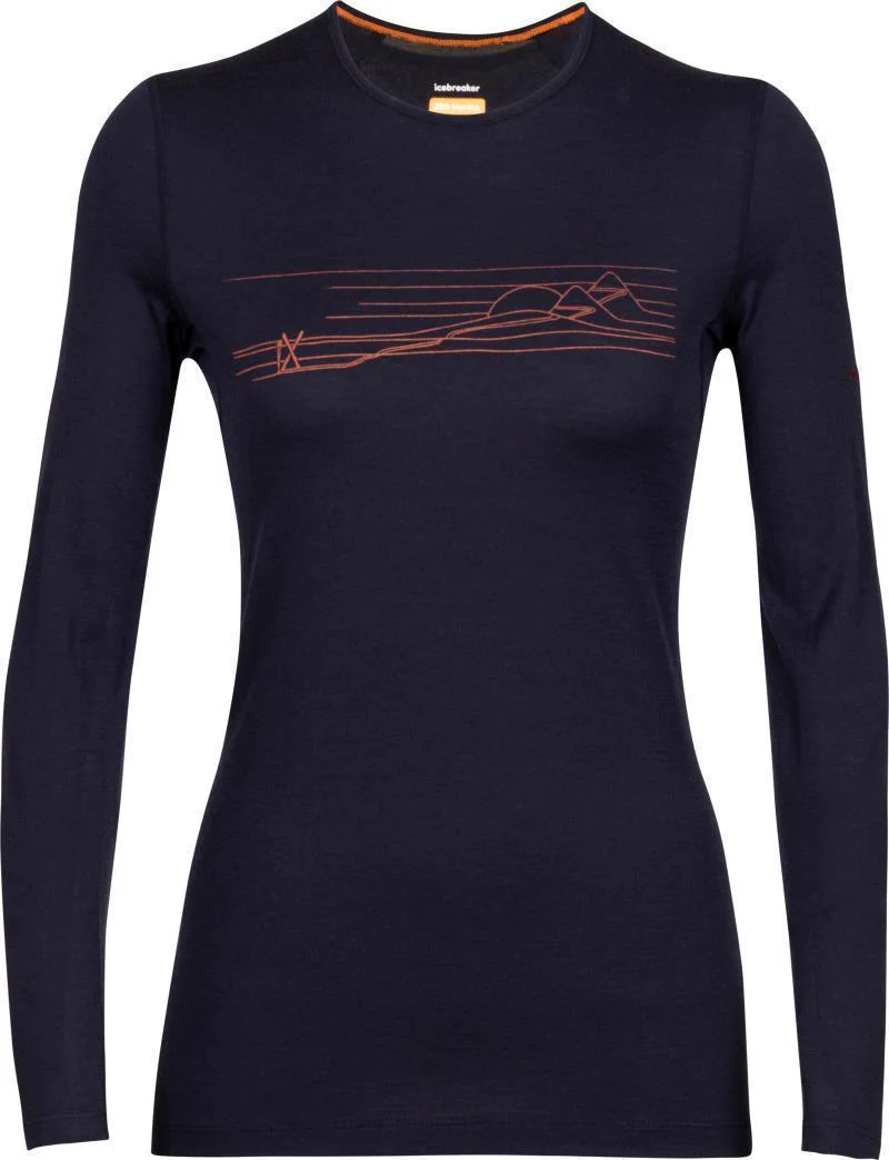 200 Oasis LS Crewe - Ski Stripes - Womens - Image 2