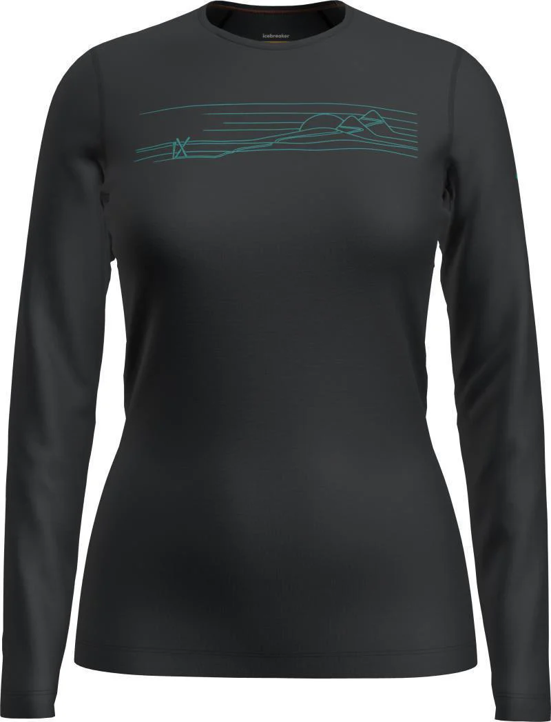 200 Oasis LS Crewe - Ski Stripes - Womens - Image 3