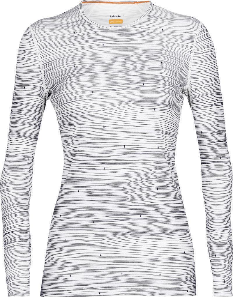 200 Oasis LS Crewe - Ski Tracks - Womens - Image 3