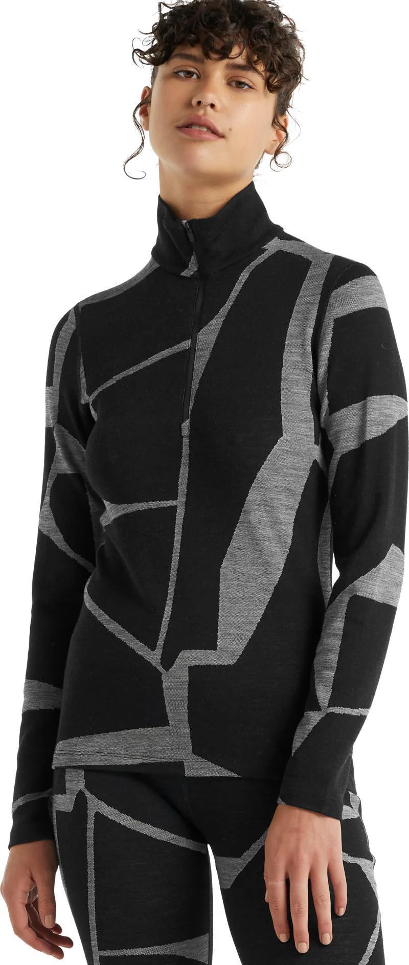 250 Vertex LS Half Zip - Fractured Landscapes - Womens - Image 2