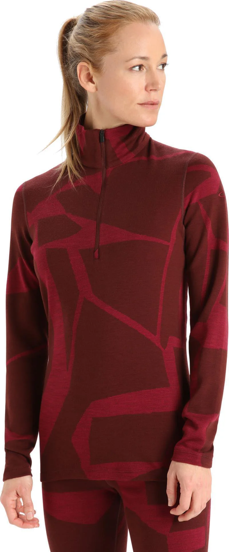 250 Vertex LS Half Zip - Fractured Landscapes - Womens - Image 7