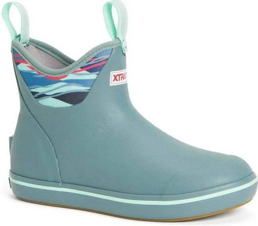 6" Print Ankle Deck Boots - Womens