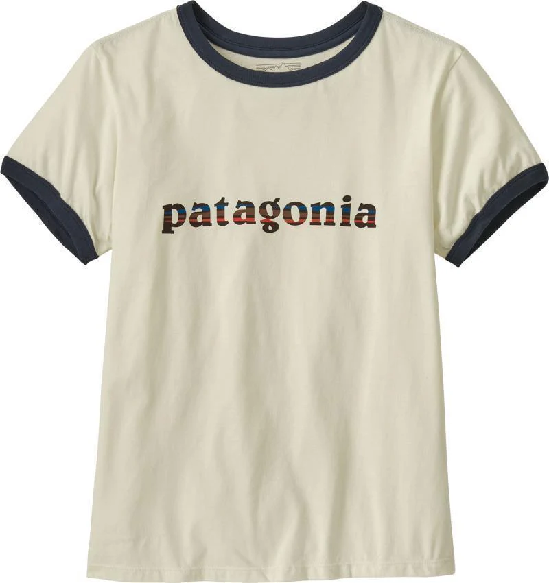 `73 Text Logo Organic Ringer SS Tee - Womens