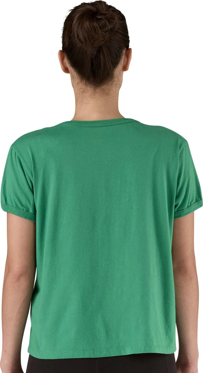 `73 Text Logo Organic Ringer SS Tee - Womens - Image 11