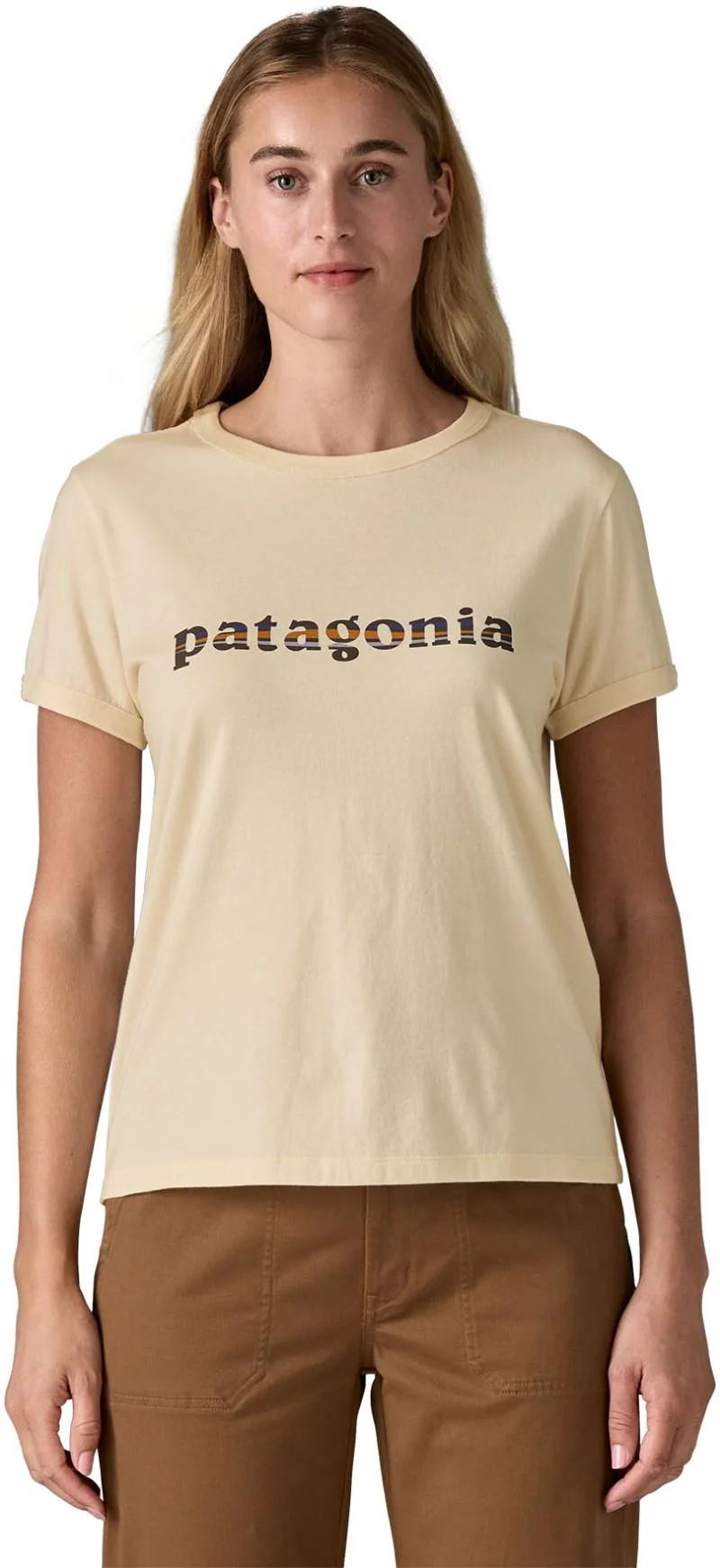 `73 Text Logo Organic Ringer SS Tee - Womens - Image 13