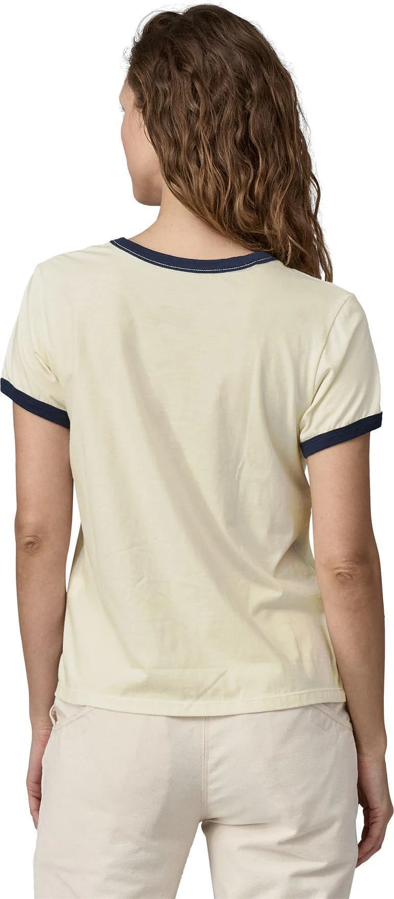 `73 Text Logo Organic Ringer SS Tee - Womens - Image 3