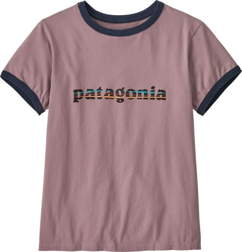 `73 Text Logo Organic Ringer SS Tee - Womens - Image 4