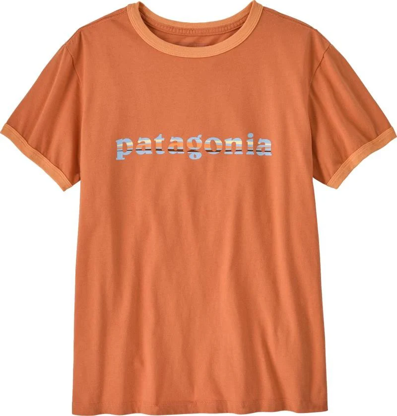 `73 Text Logo Organic Ringer SS Tee - Womens - Image 7
