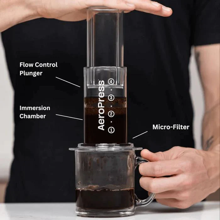 Aeropress Coffee & Expresso Maker - Clear - Image 2
