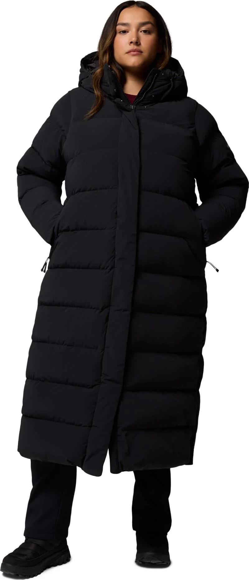 Amaze Puff Long Hooded Jacket, Extended - Womens