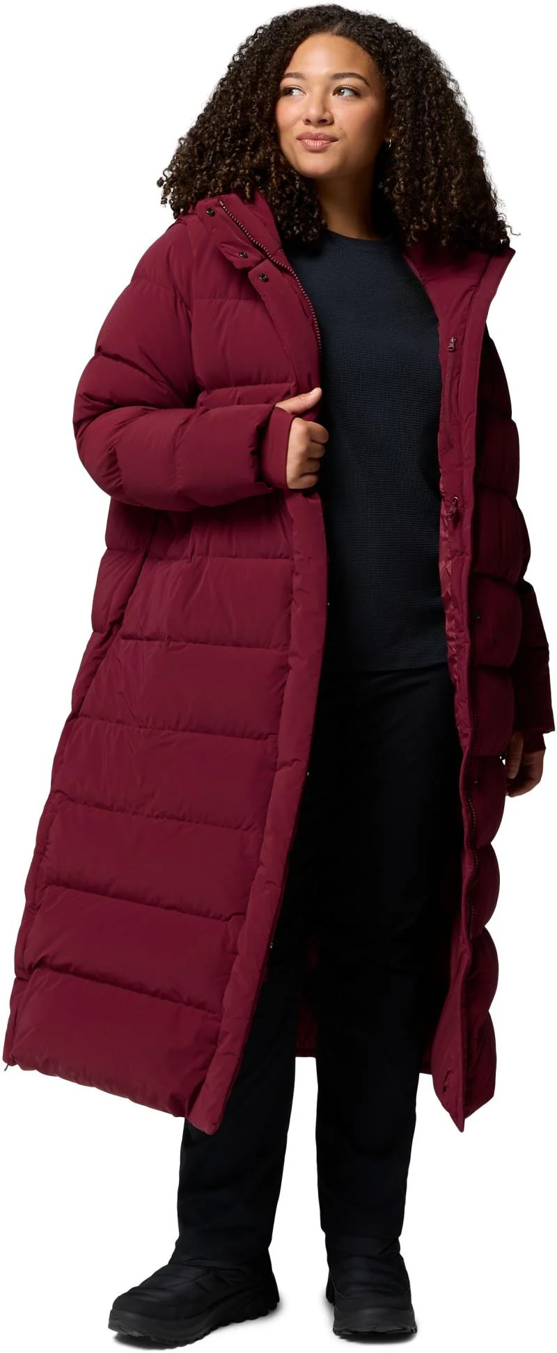 Amaze Puff Long Hooded Jacket, Extended - Womens - Image 10