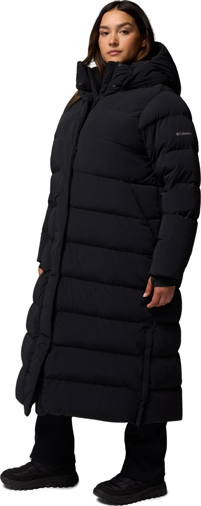 Amaze Puff Long Hooded Jacket, Extended - Womens - Image 2