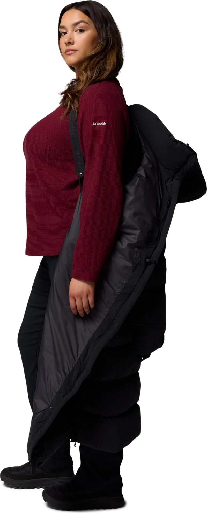Amaze Puff Long Hooded Jacket, Extended - Womens - Image 4