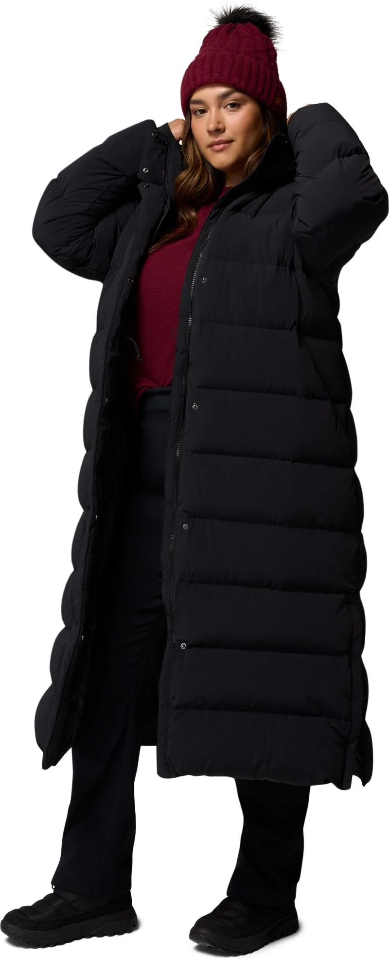 Amaze Puff Long Hooded Jacket, Extended - Womens - Image 6