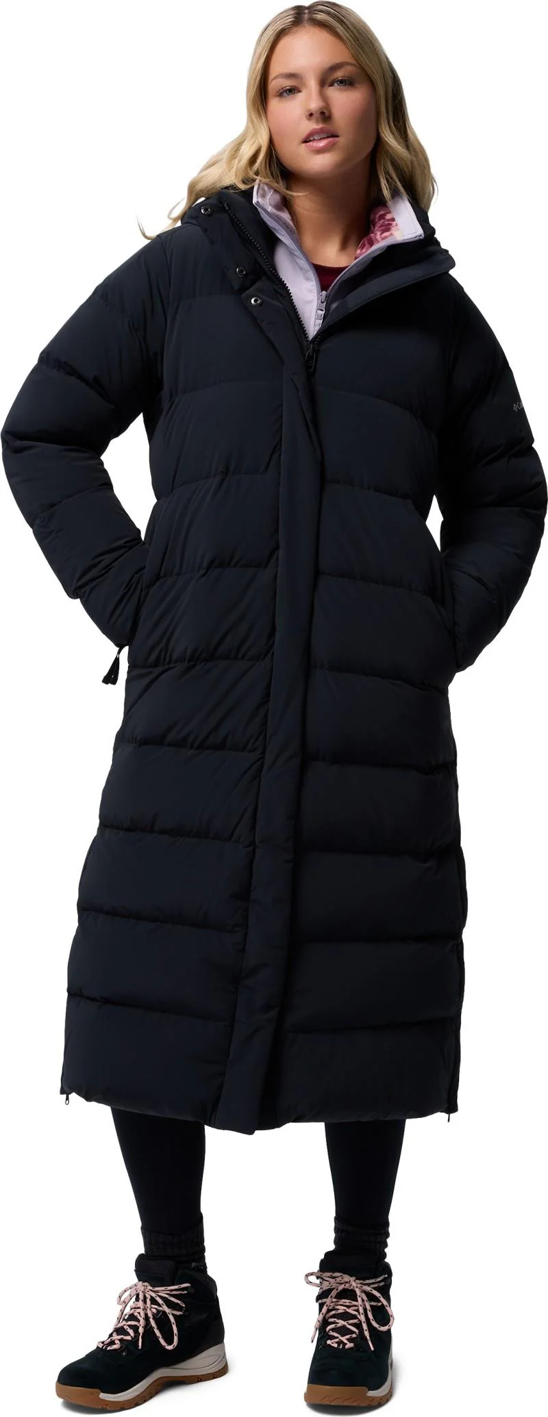 Amaze Puff Long Hooded Jacket - Womens
