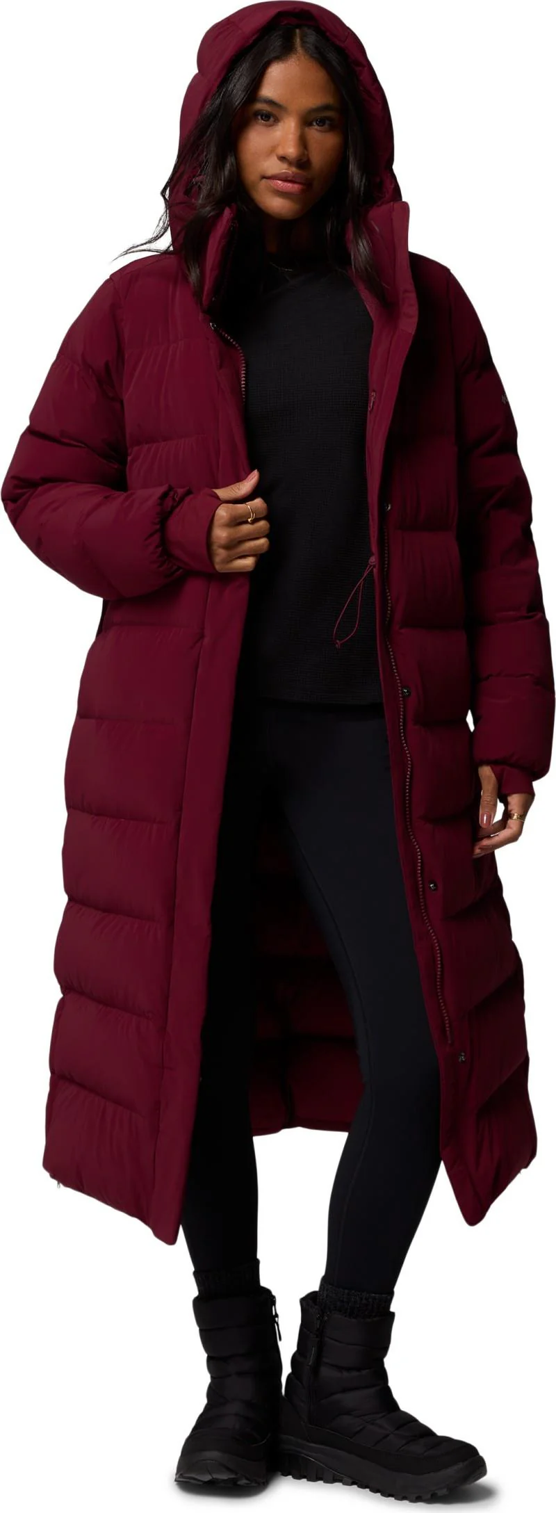 Amaze Puff Long Hooded Jacket - Womens - Image 15
