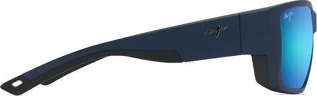 Amberjack, Matte Dark Navy with Black Rubber Frame, Blue Hawaii Lens - Image 3