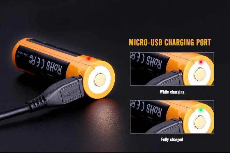 ARB-L18 18650 2600mAh Battery - USB Rechargable - Image 3