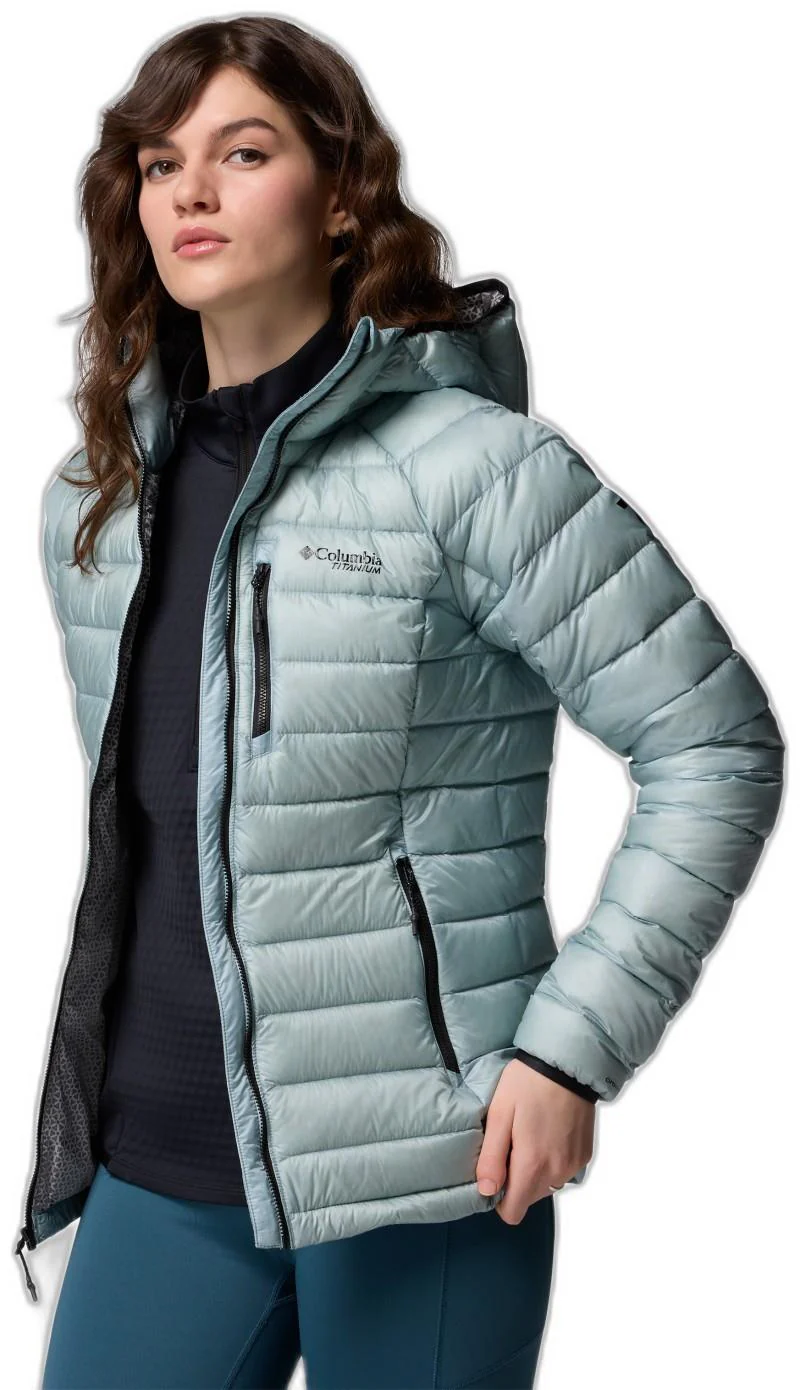 Arctic Crest Down Hooded Jacket - Womens - Image 18