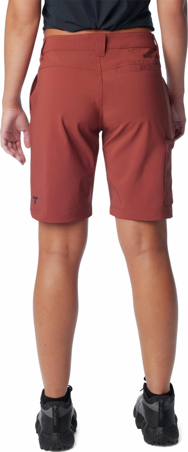 Back Beauty Softshell Shorts, 9" Inseam - Womens - Image 2