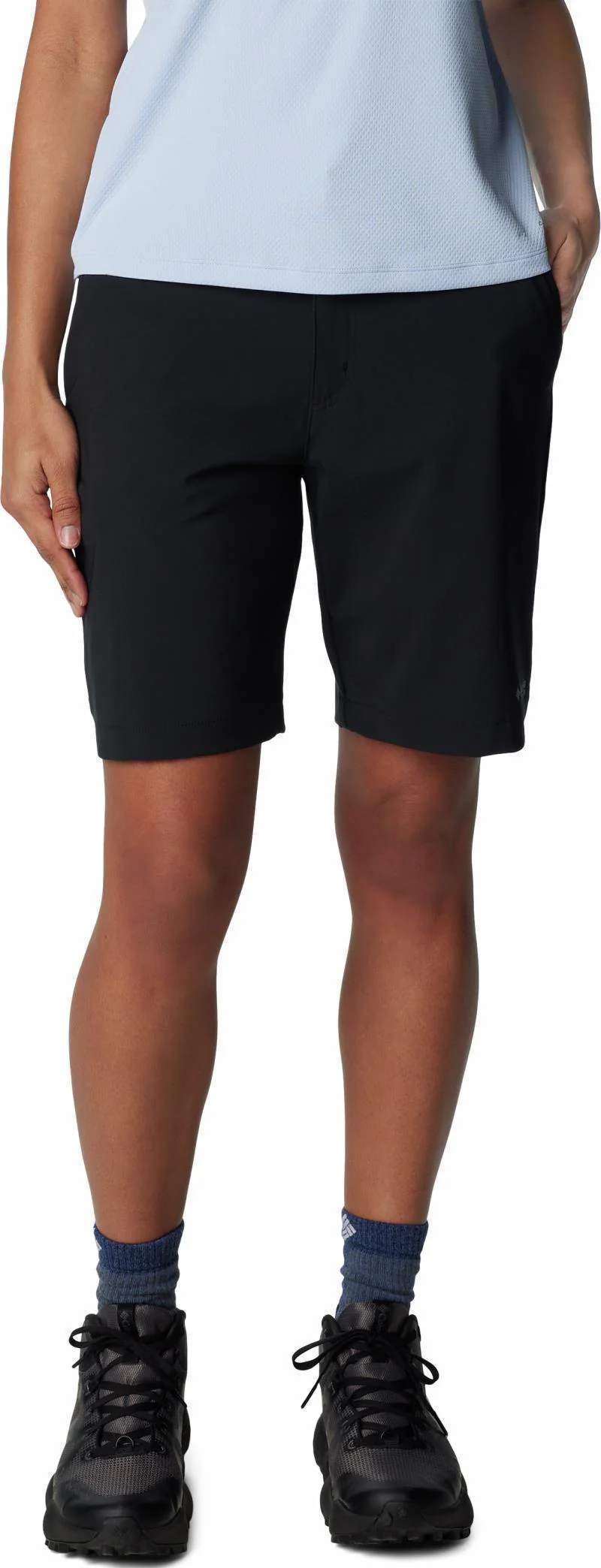 Back Beauty Softshell Shorts, 9" Inseam - Womens - Image 5