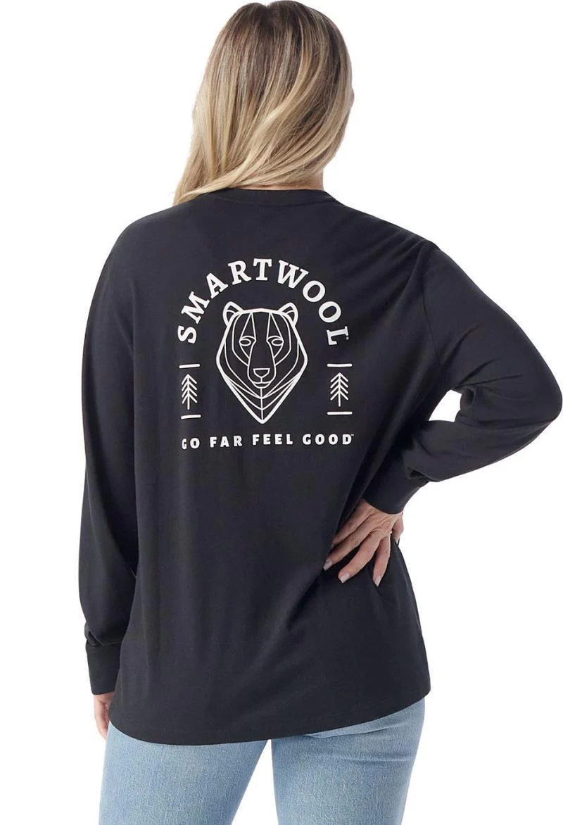 Bear Stare Graphic LS Tee - Unisex - Image 6