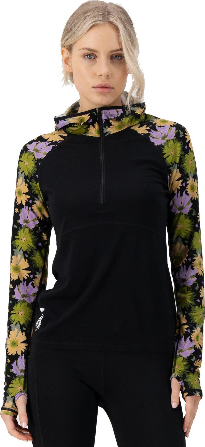 Bella Merino LS Hood - AOP - Womens - Image 7
