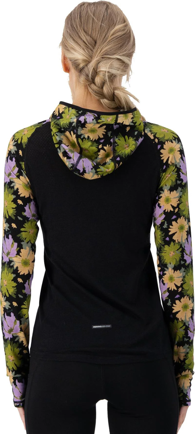 Bella Merino LS Hood - AOP - Womens - Image 8