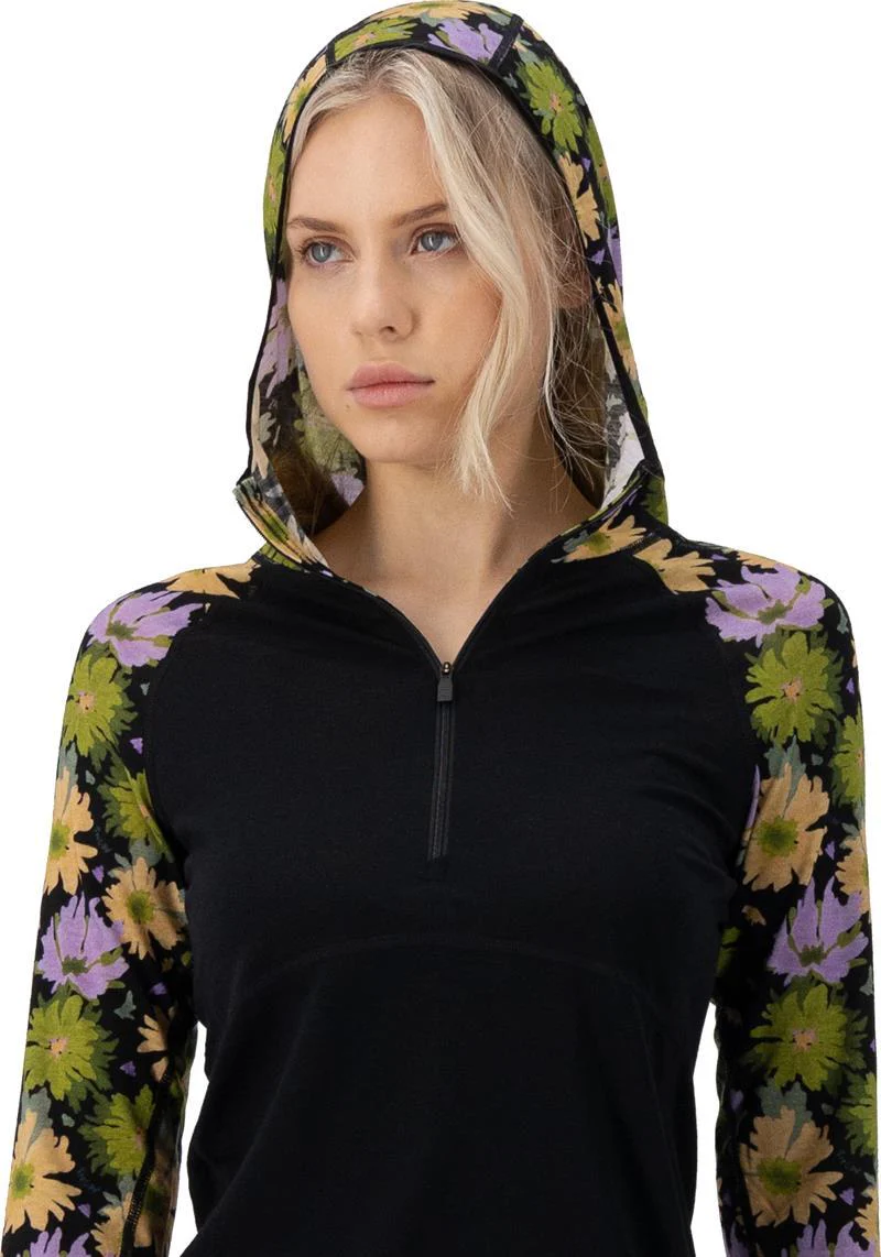 Bella Merino LS Hood - AOP - Womens - Image 9