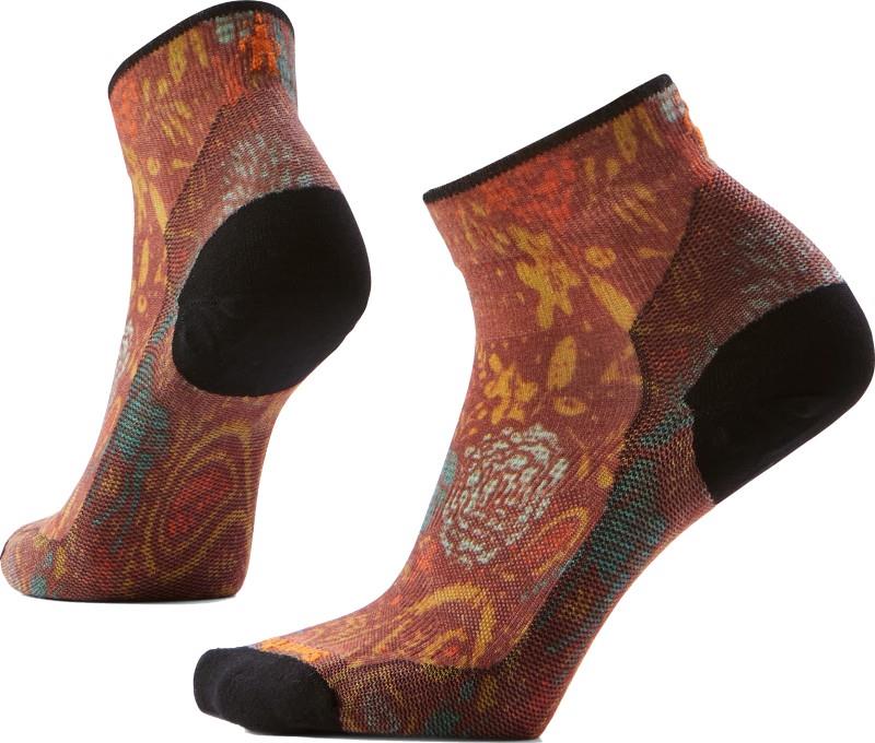 Bike Zero Cushion Paisley Print Ankle Socks - Womens