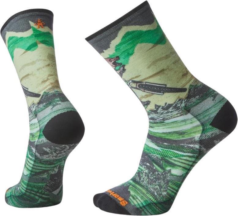 Bike Zero Cushion Wolf Print Crew Socks - Mens - Image 3