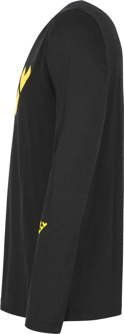 Black Merino LS Chevron Tee - Mens - Image 2