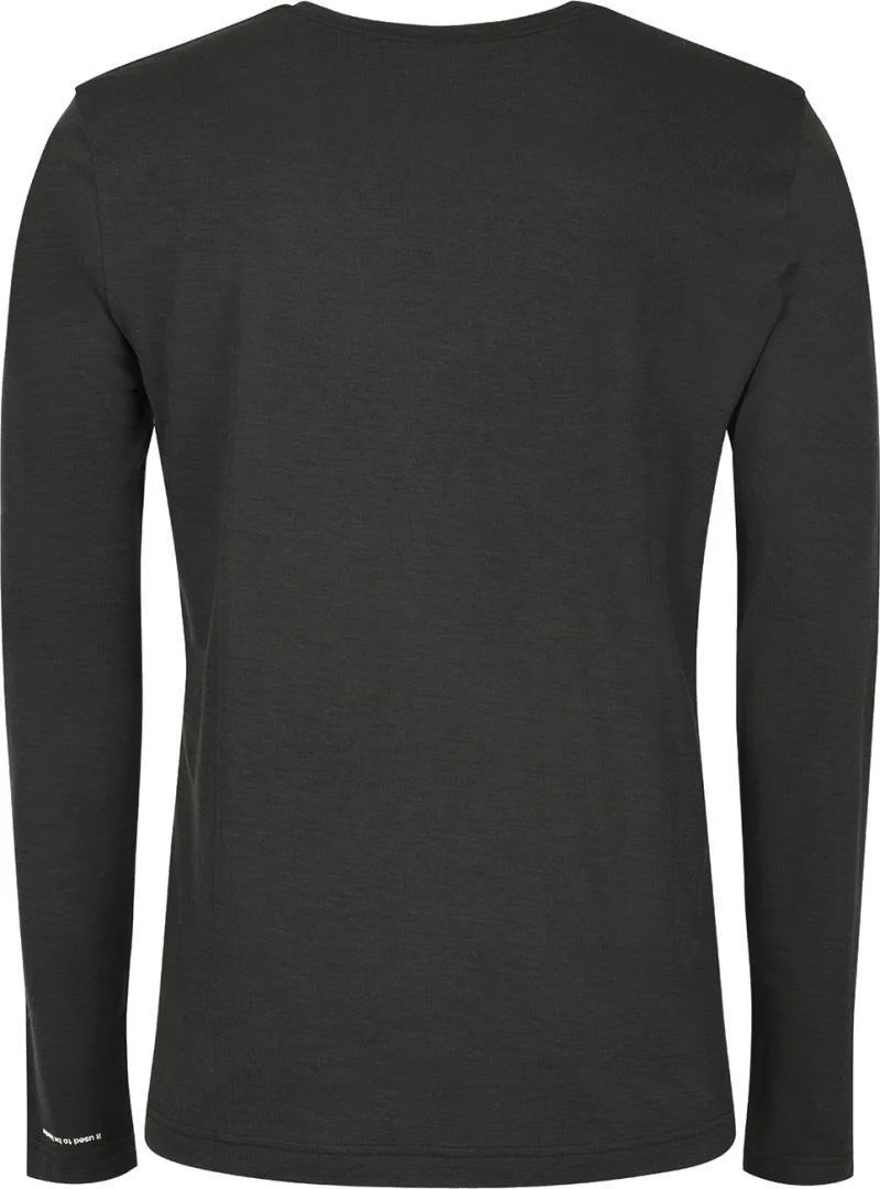 Black Merino LS Chevron Tee - Mens - Image 3