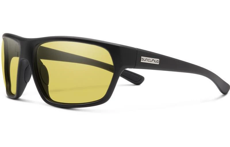 Boone - Matte Black Frame, Polarized Low Light Yellow Lens