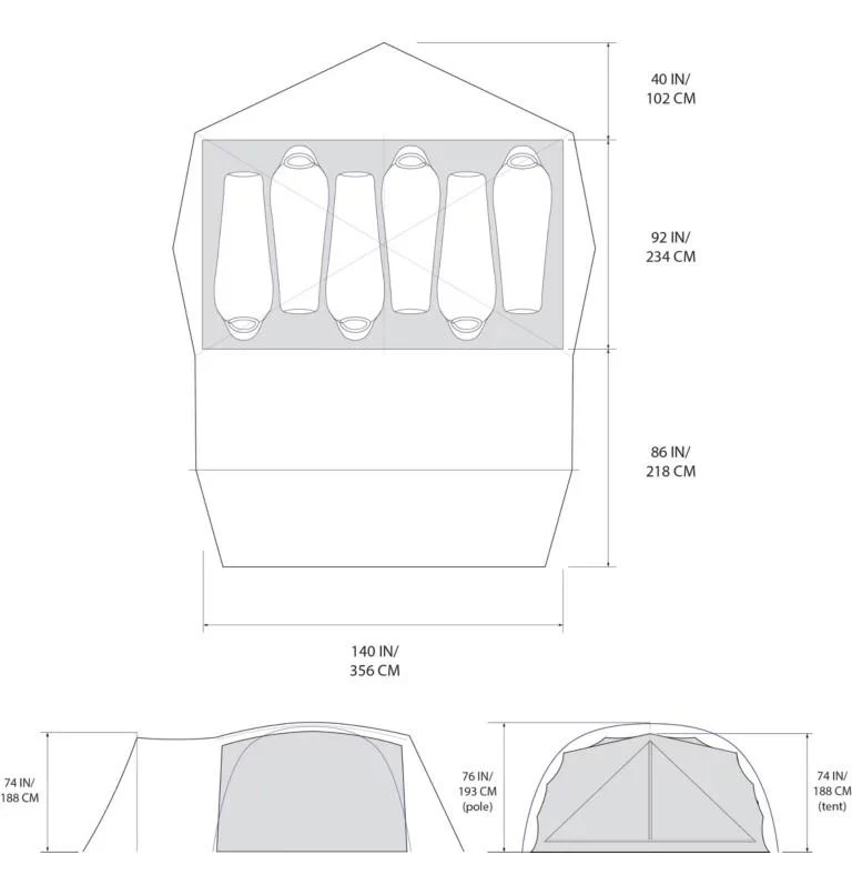 Bridger 6, 5 -7 Person Tent - Image 8