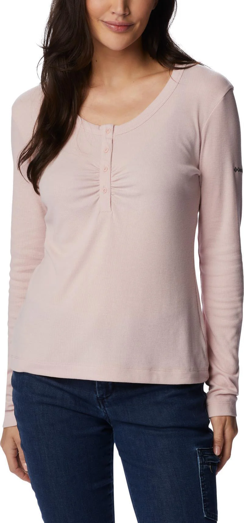 Calico Basin Ribbed LS Shirt - Womens