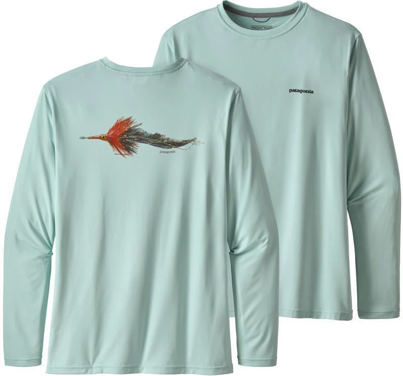 Capilene Cool Daily Fish Graphic LS Shirt - Mens