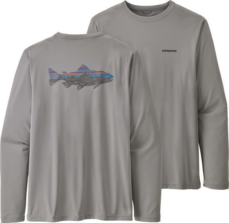 Capilene Cool Daily Fish Graphic LS Shirt - Mens - Image 24