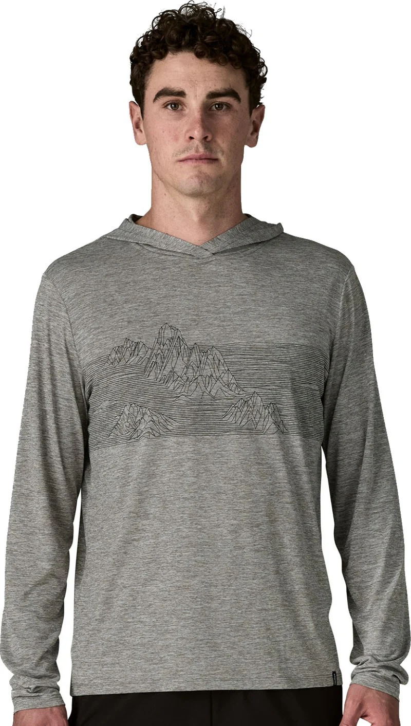 Capilene Cool Daily Hoody - Strataspire Stripe - Mens - Image 4