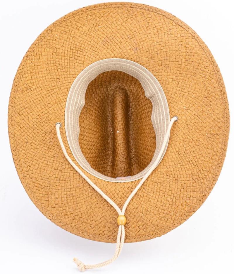 Carve Straw Sun Hat - Mens - Image 2
