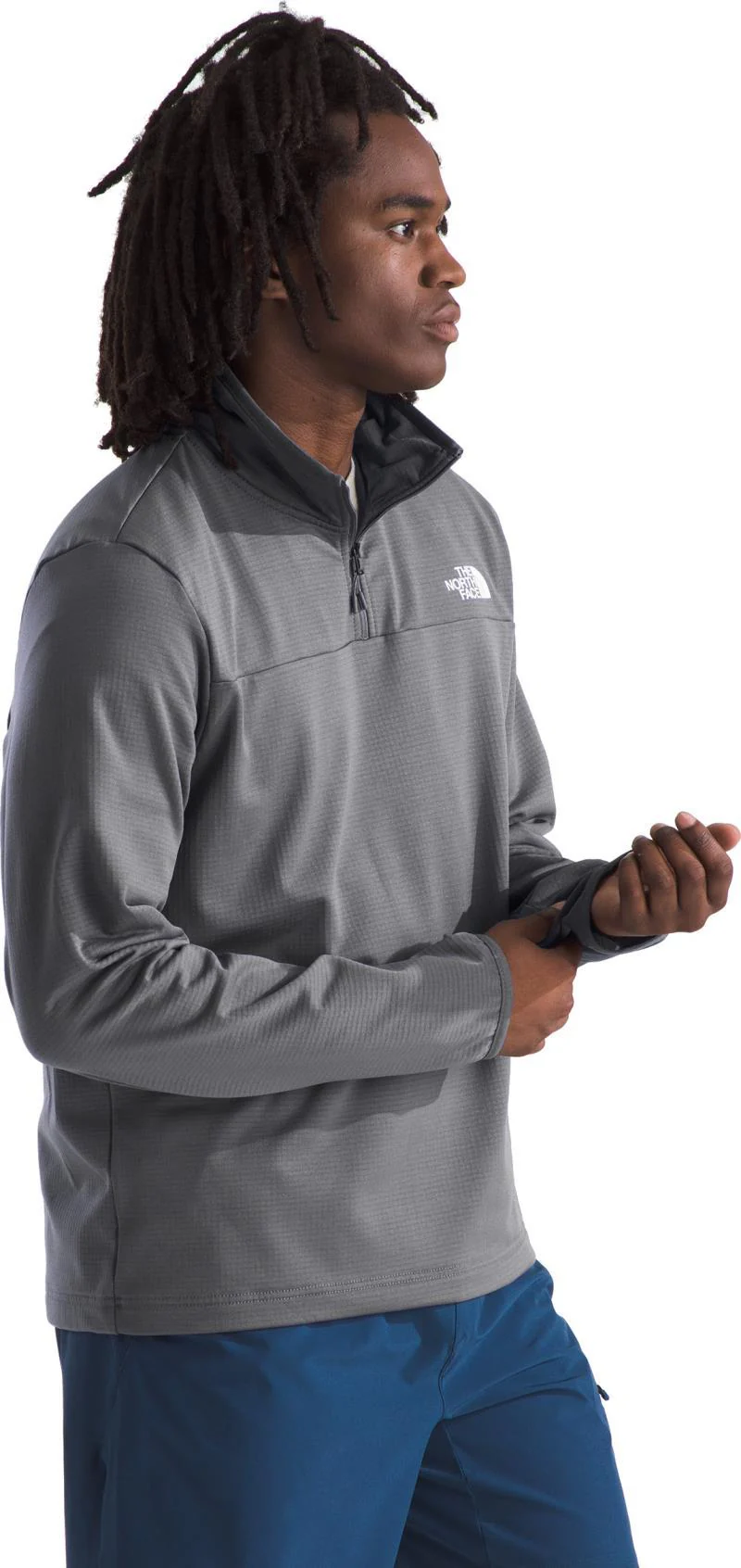 Cedar Trail Grid Fleece Quarter Zip - Mens - Image 3