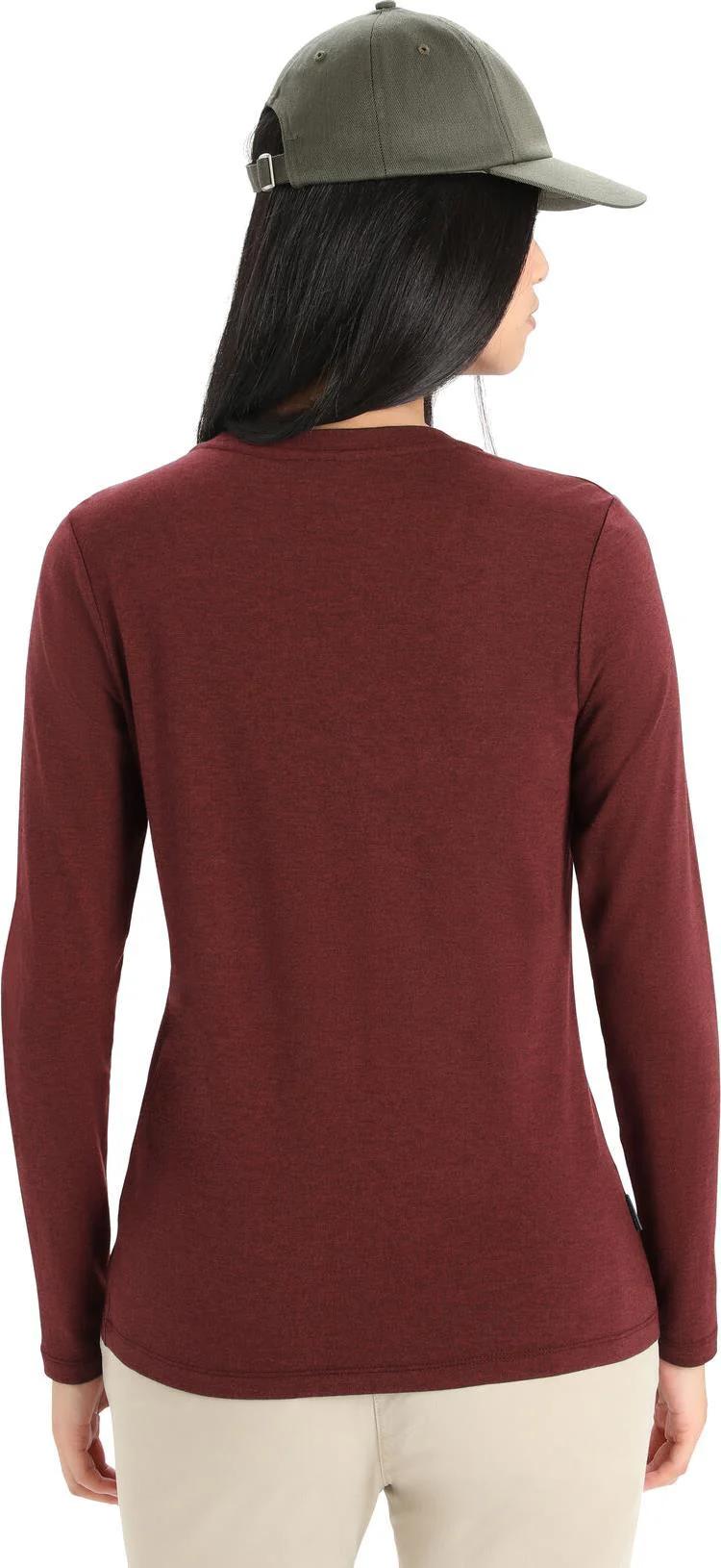 Central Classic LS Tee - icebreaker Sunset - Womens - Image 6